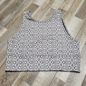 Large Anthropologie Daily Practice High Neck Cropped Yoga Tank